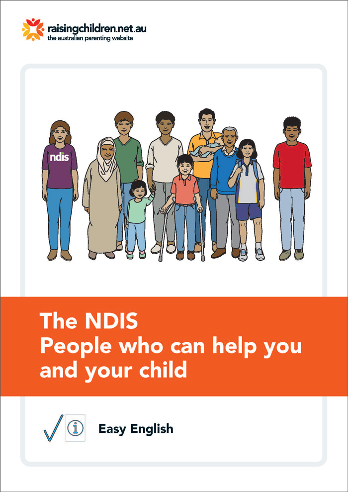 NDIS in Easy English - people who can help you and your child